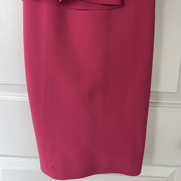 Chiara Boni Pink One Shoulder Ruffle Peplum Dress - Picture 8 of 9